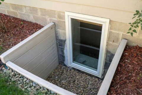 Basement window.