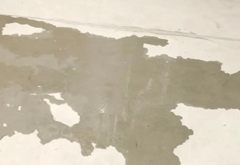Water seepage in the basement of a home needing waterproofing services in Zelienople, PA