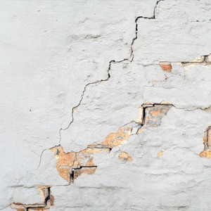 A Close-up View of a Cracked Wall at a Residential Home in Pittsburgh, PA