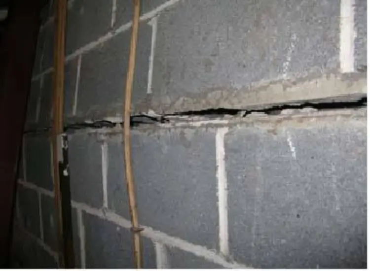 Bowing walls in need of repair in Baldwin, PA